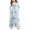 13Light Blue, variant on Kids Long Sleeve Maxi Dress with Side Pockets Boho Printed A-Line Long Dresses for Girls Black 120