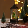 thumbnail image 4 of Snow Globe Christmas Lantern Decorations, Snow Globe Lantern with Swirling Glitter, Christmas Tree Lighted Christmas Decorations Indoor for Home, 4 of 5