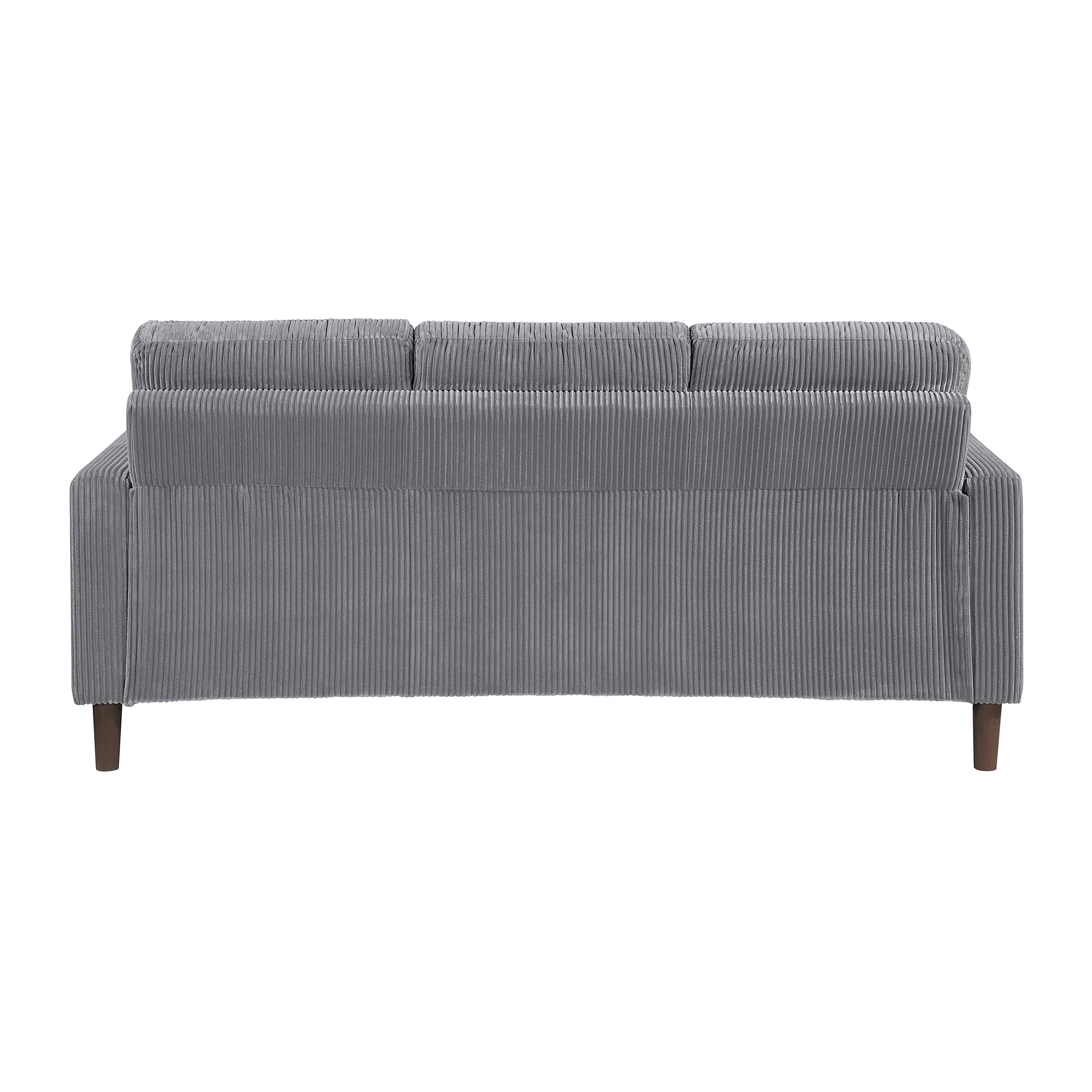 OakvillePark Mapleholt Corduroy Sofa, Gray