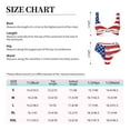 thumbnail image 2 of Kdxio America Flags3 Print Women's 2 Piece High Waisted Wrap Spaghetti Strap Summer Swimsuit Bikini Set-Medium, 2 of 5