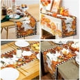thumbnail image 7 of Buffalo Plaid Orange Pumpkins Maple Leaves Fall Table Runner 72 + inches long Autumn Thanksgiving Decorations Table Runner,Farmhouse Style Fall Kitchen Dining Tables Decor for Home,Party,Holiday, 7 of 7