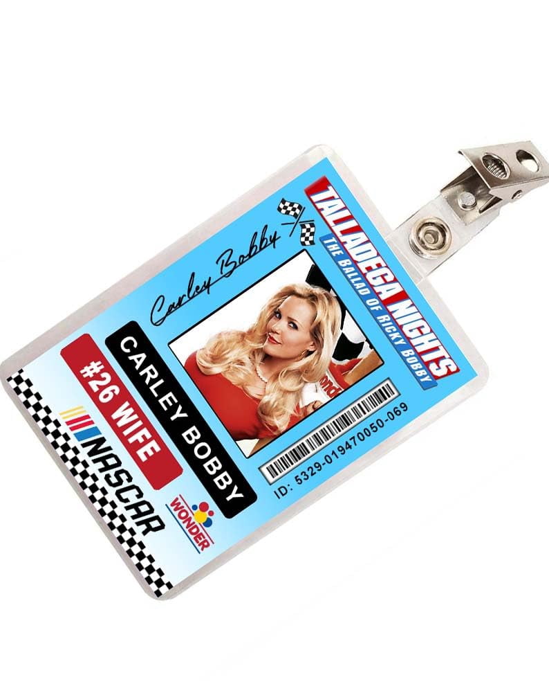 Talladega Nights Carley Bobby Driver ID Badge Name Tag V2