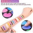 thumbnail image 3 of Kit de pintura facial, paleta de 15 colores con 2 pinceles y 4 plantillas, pintura corporal lavable y segura para adultos y niños., 3 of 5