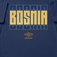 thumbnail image 2 of Umbro Men's Bosnia Stacked Soccer T Shirt (New Navy, S-XXXL), 2 of 4