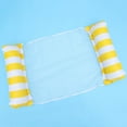thumbnail image 5 of 1Pack Pool Float, Water Hammock Lounger 4-in-1 Multi-Purpose with Air Pump, Comfortable Inflatable Pool Floats Hammock for Vacation and Rest (Yellow), 5 of 5