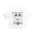 thumbnail image 4 of Spongebob Squarepants Spongebob Scribble Smile Women's Boxy Cropped T-Shirt Casual Graphic Tee, 4 of 5