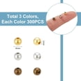 thumbnail image 3 of About 900Pcs Round Beads 3 Colors 4mm Spacer Beads Small Seamless Beads 1mm Hole Metal Ball Tiny Beads Smooth Loose Beads for Bikini Belly Chain Bracelet Layered Jewelry Making, 3 of 6