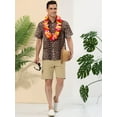 thumbnail image 4 of INSPIRE CHIC Camisa Con Estampado De Leopardo Para Hombre, Manga Corta, Con Botones, Informal, De Verano, Con Estampado De Animales Estampado de leopardo S, 4 of 6