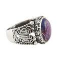 thumbnail image 3 of NOVICA Men's composite turquoise ring, 'Masculine Royalty', 3 of 7