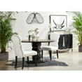 thumbnail image 2 of Home Fare Upholstered Buttoned Back Dining Chair in Woven White, 2 of 2