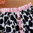thumbnail image 5 of MEZZALL Baby Girl Stylish And Comfortable Short Sleeve Leopard Print Plaid Tops + Shorts Outfits Leisure, 12-18 Months, 5 of 9
