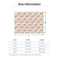 thumbnail image 5 of Yiaed Vintage Autumn Pumpkins Print Blanket Throw Blanket Soft Cozy Flannel Blanket for Home Bed Sofa Couch Chair-50"x40", 5 of 6