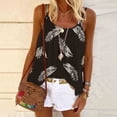 thumbnail image 2 of CYMMPU Clothing for Women Tank Top Printed Spaghetti Strap Loose Camisole Flowy Camis Sleeveless Pleated Tunic Tops Summer Vest Top, 2 of 5