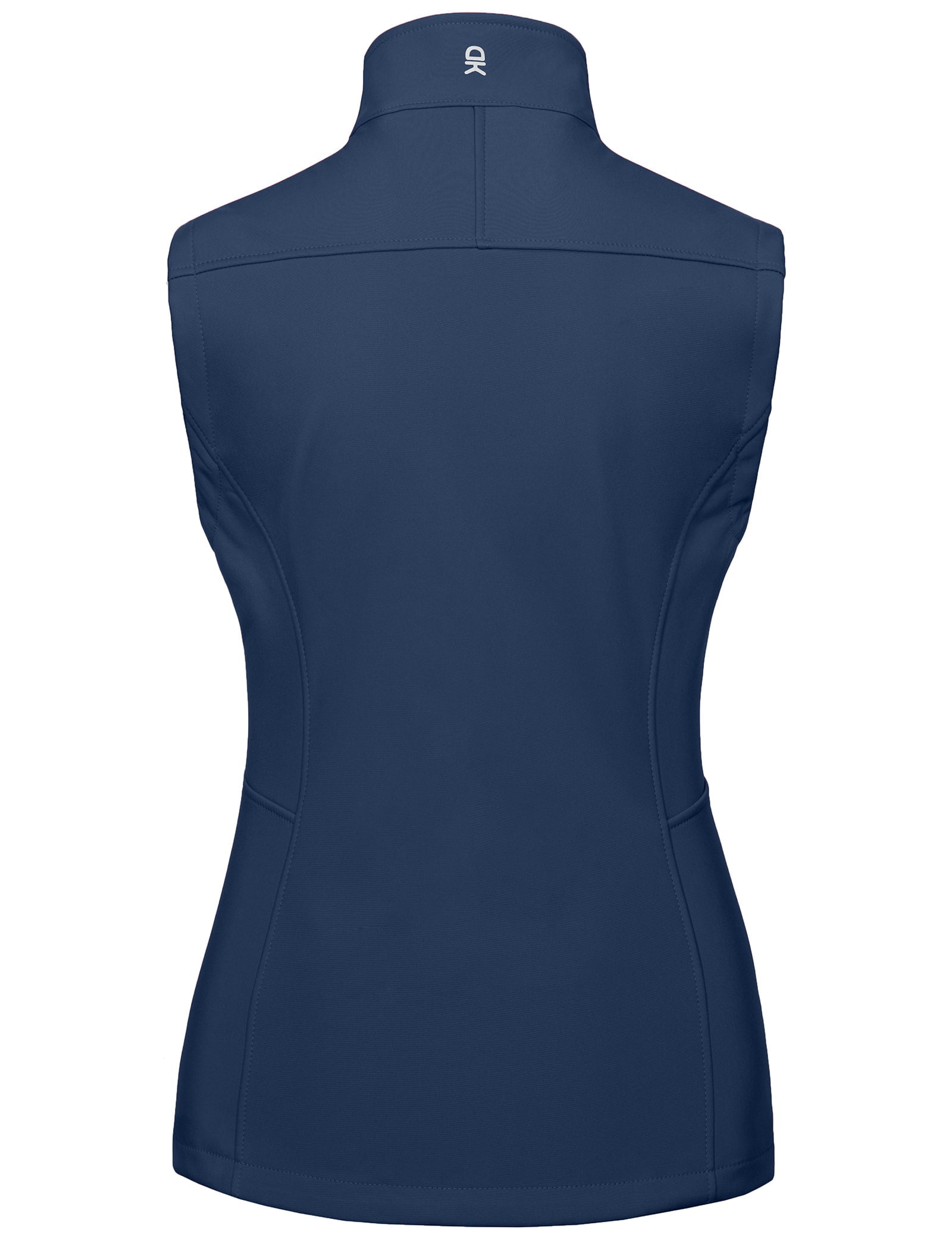 Little Donkey Andy Lightweight Softshell Vest for Women Fleece Lined Outerwear Zip Up Sleeveless Casual Windbreaker Jacket for Golf Hiking Running Jogging Outdoor Travel, Blue X-Small