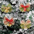 thumbnail image 3 of HEVIRGO Christmas Tree Bell Bow-knot Design Sparkling Vivid Color High Durability Multipurpose Decorative Metal Mini Hanging Jingle Bell Holiday Party Prop for Home, 3 of 10
