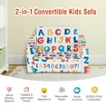 thumbnail image 6 of Gymax 2 in 1 Kids Convertible Sofa Children Flip-out Chair Lounger Couch Sleeper, 6 of 10
