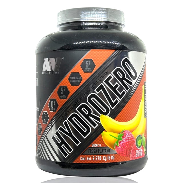 Proteina Hydrozero Advance Nutrition Sabor Fresa Platano 5 Lbs