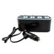thumbnail image 4 of Distribuidor de energía 12V Coche 4 vías Enchufe para encendedor de cigarrillos Puerto USB Luz LED, 4 of 6