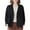 Black, variant on YANHAIGONG Blazers for Women Business Casual Women's Solid Color Casual Long Sleeve Suit Jacket Button Cotton And Linen Work Office Blazers Jacket Blouse Blazers For Women Clearance