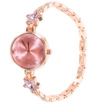 LEORX Stylish Pink Quartz Wrist Watch Suitable for Daily Timekeeping