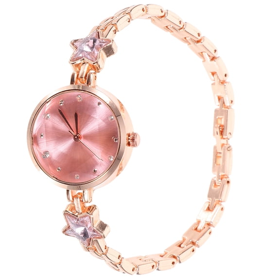 LEORX Stylish Pink Quartz Wrist Watch Suitable for Daily Timekeeping