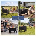 thumbnail image 7 of Gianna Small Folding Collapsible Wagon,220 LBS Utility Wagon Cart with Wheels, Adjustable Handle with Lightweight Design for Outdoor Beach Camping, Red, 7 of 7