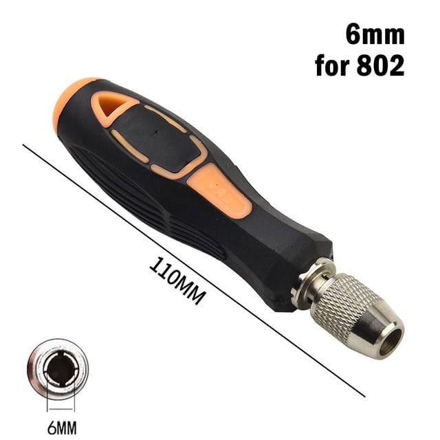 BTOER 1pc 5mm 6mm Round Screwdriver Handle Screw Driver Bits Holder Adapter For 801 802 Screwdriver Bit Socket Wrench Power Tool