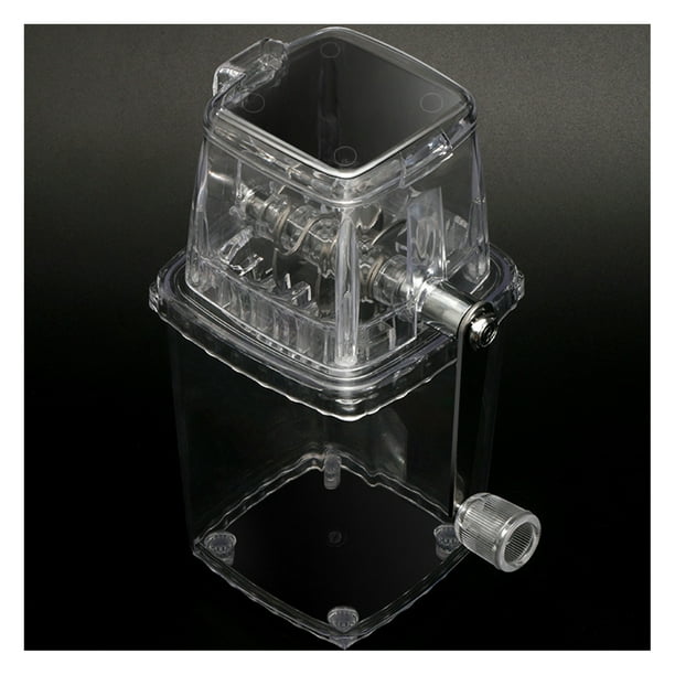 Trituradora de hielo manual Jadeshay 1.25L portátil acero inoxidable