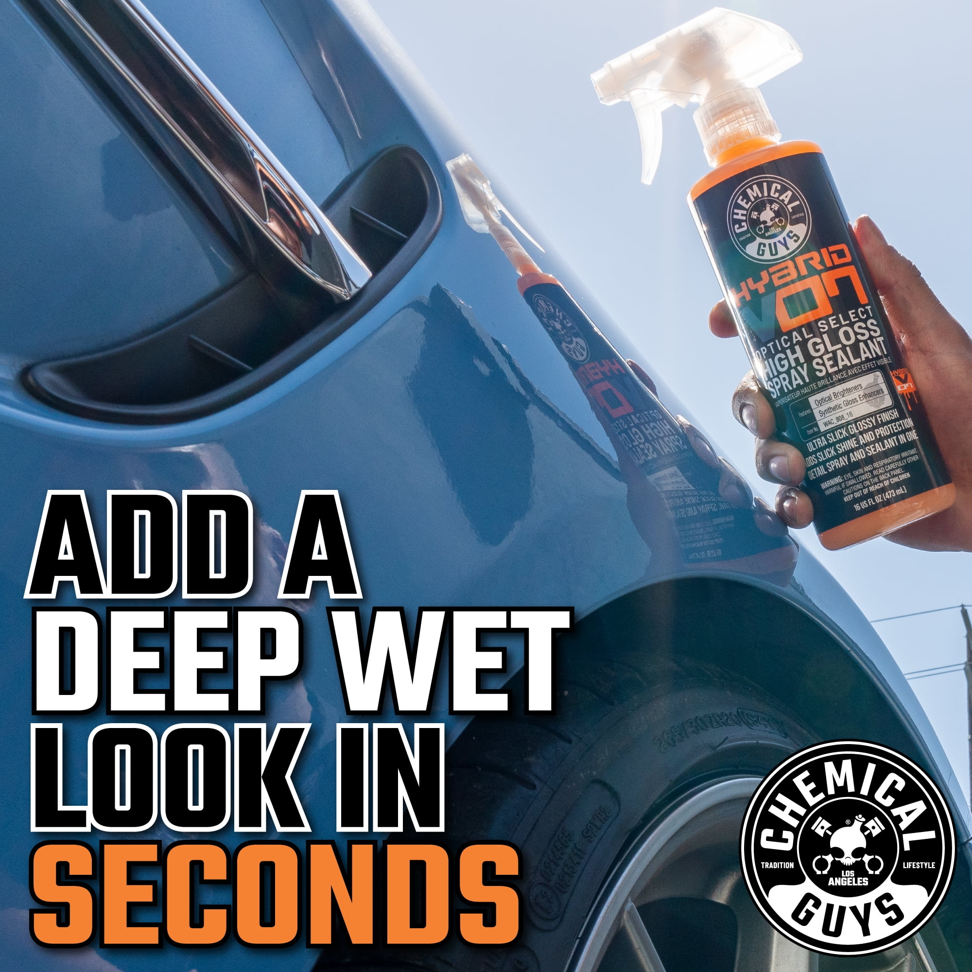 Chemical Guys Hybrid V7 Optical Select Wet Tire Shine and Trim Dressing and  Protectant (1Gal)