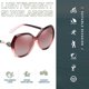 thumbnail image 4 of Moda europea y americana y gafas de sol elegantes, gafas de sol modernas con personalidad, hechas de PC, 4 of 5