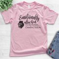 thumbnail image 2 of Kids Emotionally Attached To Fictional Characters Shirt, Youth Kids Boy Girl T-Shirt, Book Lover Literature Tee, Light Pink, Small, 2 of 4