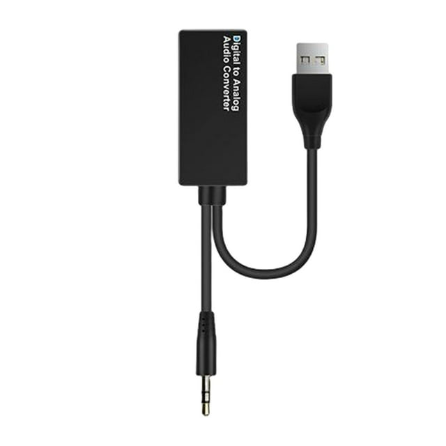 Milaget Digital to Analog Audio Adapter Converter Box DAC Converter DVD Player USB Audio Optical to 3.5mm
