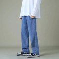thumbnail image 3 of Men's Denim Wide-Leg Pants, 3 of 16