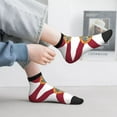 thumbnail image 6 of Mens Ankle Socks Womens Florida Flag Quarter Breathable Casual Socks, 6 of 7