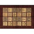 thumbnail image 1 of Ahgly Company Indoor Rectangle Oriental Brown Modern Area Rugs, 7' x 10', 1 of 4