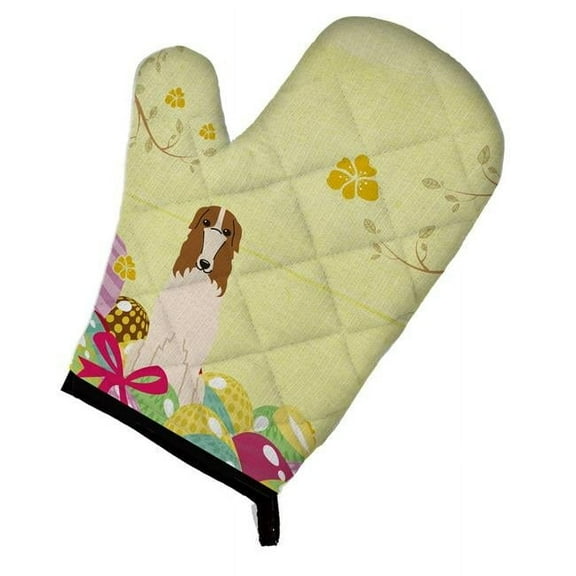Easter Eggs Borzoi Oven Mitt