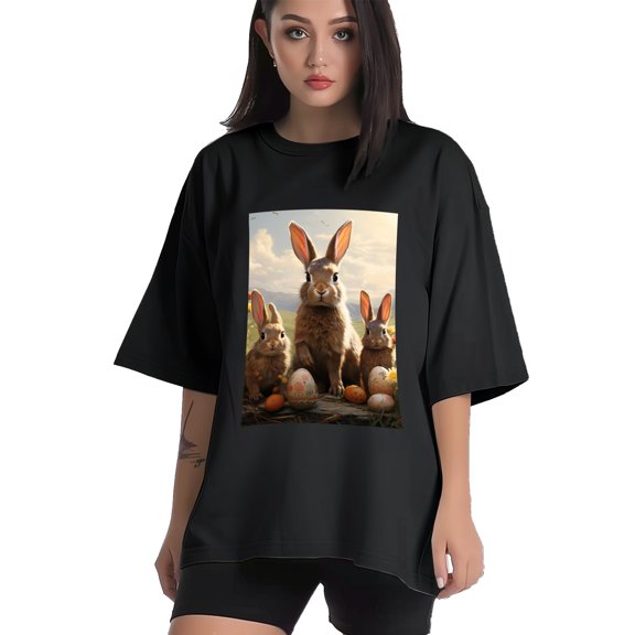 Plus Size Shirt for Women Black Tops for Women Short Sleeves Shirt for Women Easter T Shirt Crewneck Shirt for Women XS