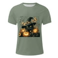 thumbnail image 4 of Handshe Men's Halloween Graphic Short Sleeve Round Neck T-Shirt - Comfortable T-Shirt, 4 of 5