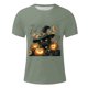 thumbnail image 4 of Blusas y camisas de manga corta y cuello redondo para hombre. Blusas/camisetas de manga corta con cuello redondo y estampado de Halloween para hombre. Blusa para hombre., 4 of 5