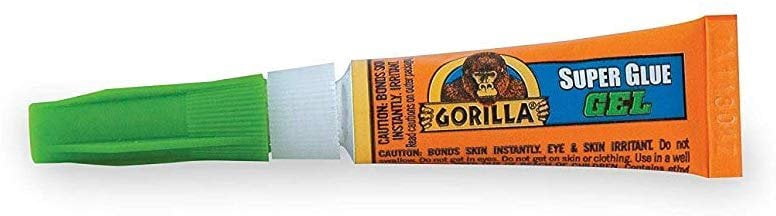 Gorilla Super Glue Gel, Two 3 Gram Tubes, Clear, Pack of 10