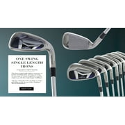 One Swing Same Length Men's Tour Game Improvement Stainless Steel Irons Set; 4-9 Irons   Pitching Wedge   Sand Wedge: Stiff Flex; Extra-Tall Length ( 1.5"); Right Hand