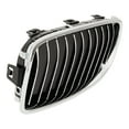 thumbnail image 5 of For BMW 430i/440i 2017 2018 2019 2020 Grille Driver Side | Plastic | Chrome/Black | For Luxury Models | Replacement For BM1200262 | 51135A3D023, 5 of 6