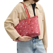 Coach Women's Gallery Tote Bag with Floral Print (Pink Multi)