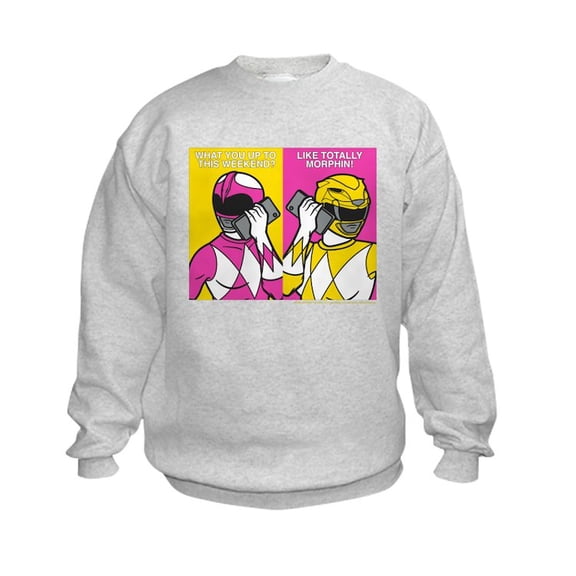 CafePress - Power Rangers On Their Ce - Kids Sweatshirt, Youth Crew Neck Sweatshirt