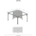 thumbnail image 4 of Sojag Grey Curtains for Monaco/Messina/Mykonos Gazebos, 12 ft. x 14 ft., Spun Polyester, Outdoor Shades, 4 of 9