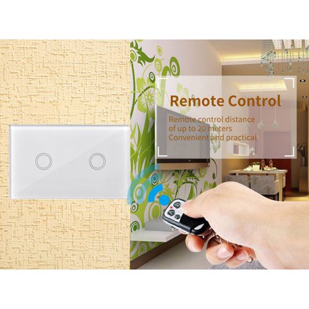 Remote Control Wall Touch Switch US Wireless Light Panel Touch Switch ...