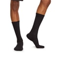 thumbnail image 4 of Fruit of the Loom Men's All Day Comfort Crew Socks, Sizes 12-15, Black (6-Pack), 4 of 10