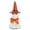 A002- Orange, variant on Halloween Ghost Decorations, Light Up Halloween Decorations with Black Witch Hat and Star Cauldron, Cute Halloween Decor for Indoor Tabletop Display, Halloween Home Decor Indoor
