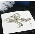 thumbnail image 5 of LINLIN Crystal Letter Brooches, 26 Letters Pins Brooches Silver Plated Metal Broaches Pins Clear Crystal Initial Breast pin for Women, 5 of 7