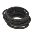 thumbnail image 1 of Qarigey 10 piezas de bandas para el cabello, diadema elástica, tocado sólido ajustable, soporte grueso, accesorios de estilismo sin costuras Accesorio para el cabello Negro Qarigey AP011340-01B, 1 of 6